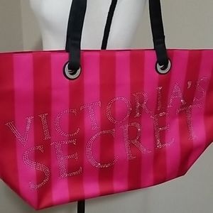 NWOT Victoria's Secret striped cloth tote